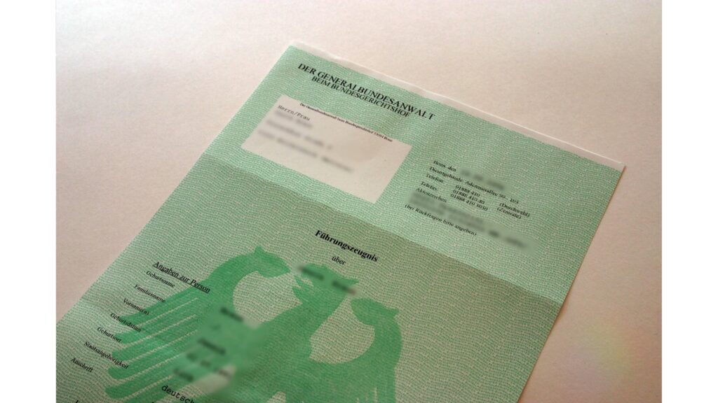 BfJ - Führungszeugnis